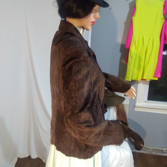 Croft & Barrow Suede Leather Jacket-- Small ° - Picture 4 of 11